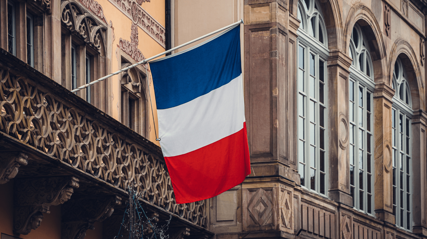 Le drapeau français.