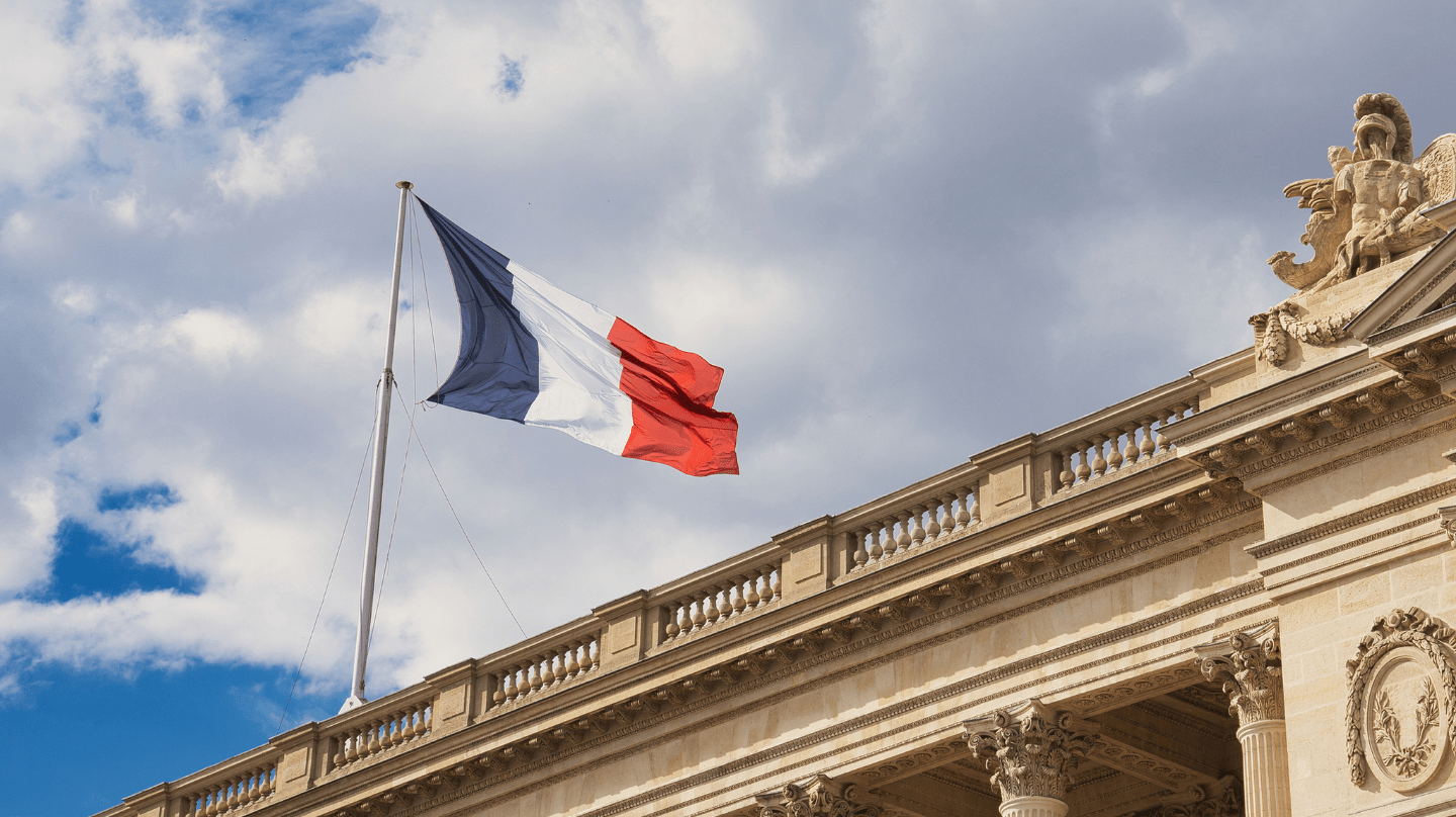 Le drapeau français.