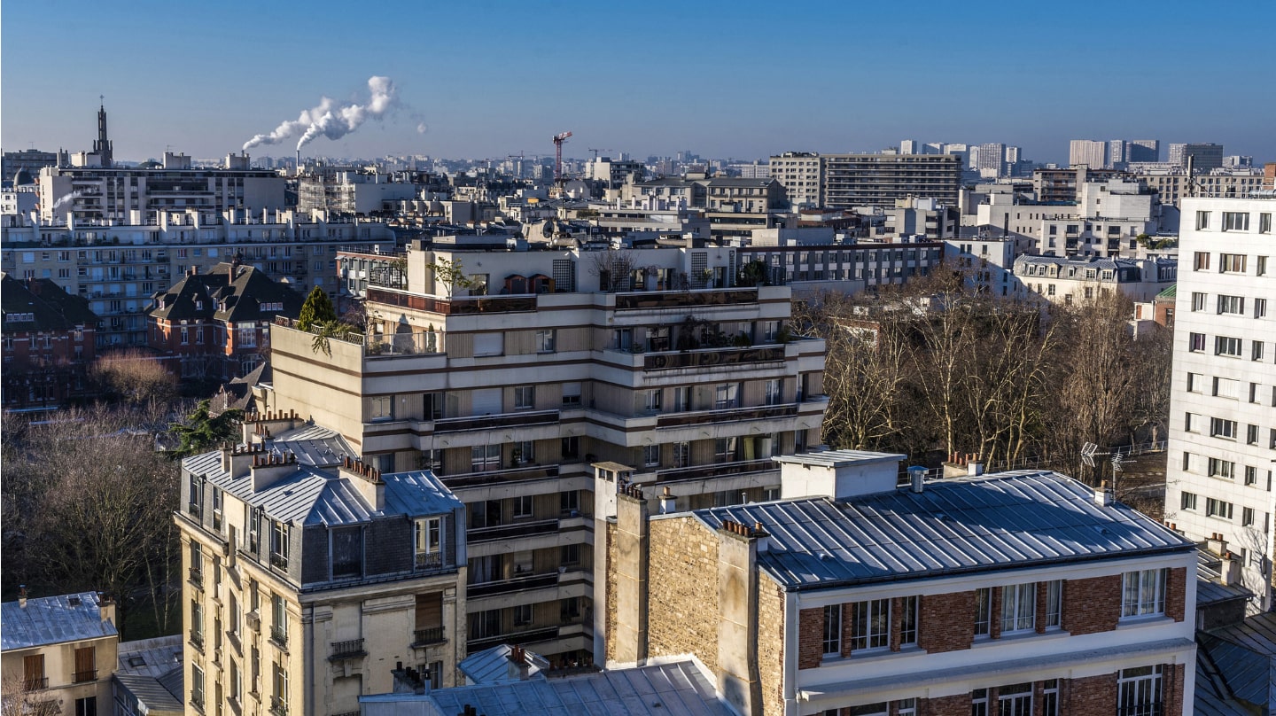 Vue aérienne du 12e arrondissement de Paris