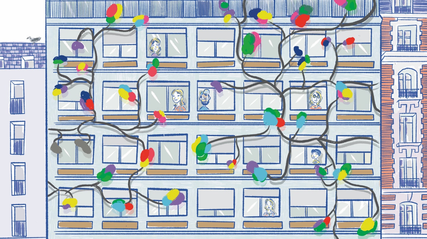 Illustration de la façade du nouveau siège de l’Institut français par Sébastien Desplat.