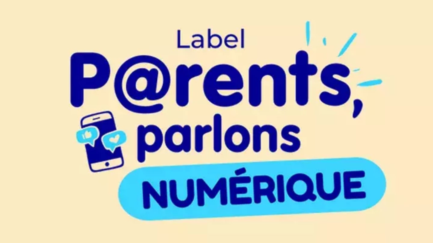 Visuel du label P@rents, parlons numérique