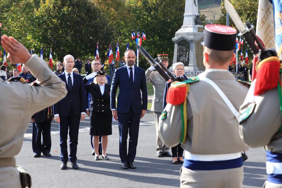 Edouard Philippe en Lozère commémore la 1ere guerre mondiale