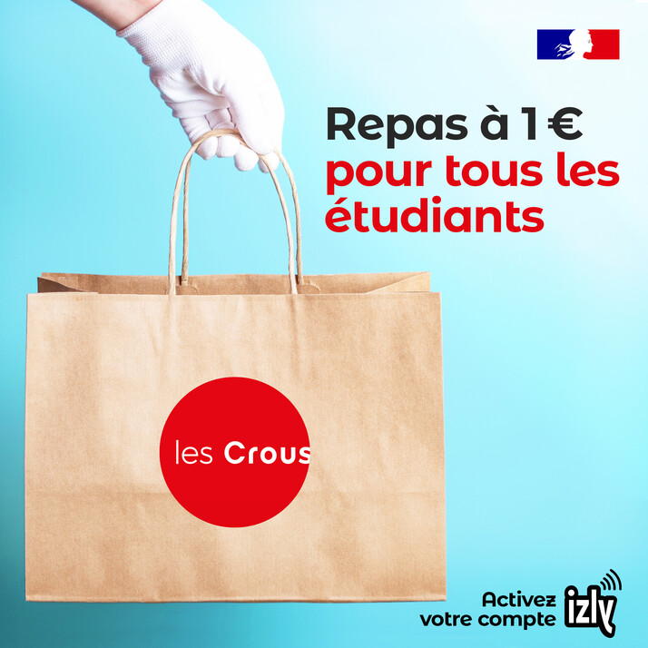 Le sac du Crous pour les repas à 1 euro