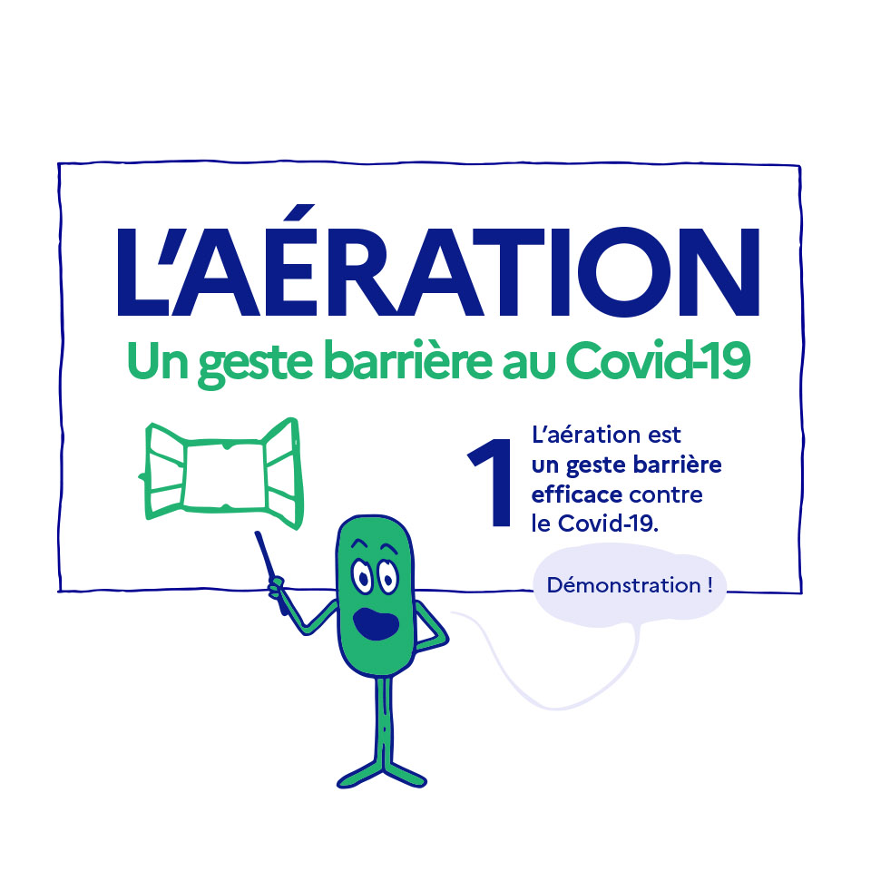 L'aération est un feste barrière efficace contre le Covid-19