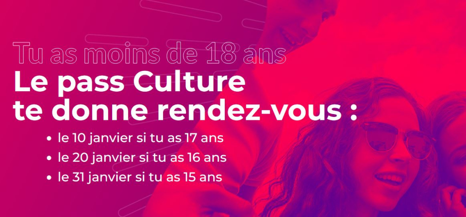 Calendrier élargissement pass Culture