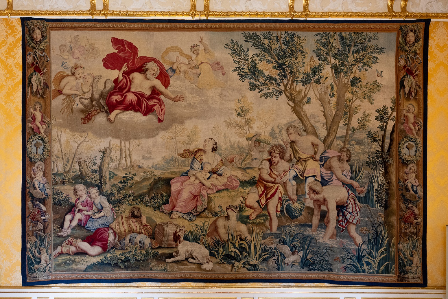 Tapisserie Latone
ou La naissance d’Apollon et de Diane, d’après un carton de Pierre Mignard,
1692-1693. Collection du mobilier national.