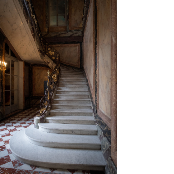 Vue générale du grand escalier