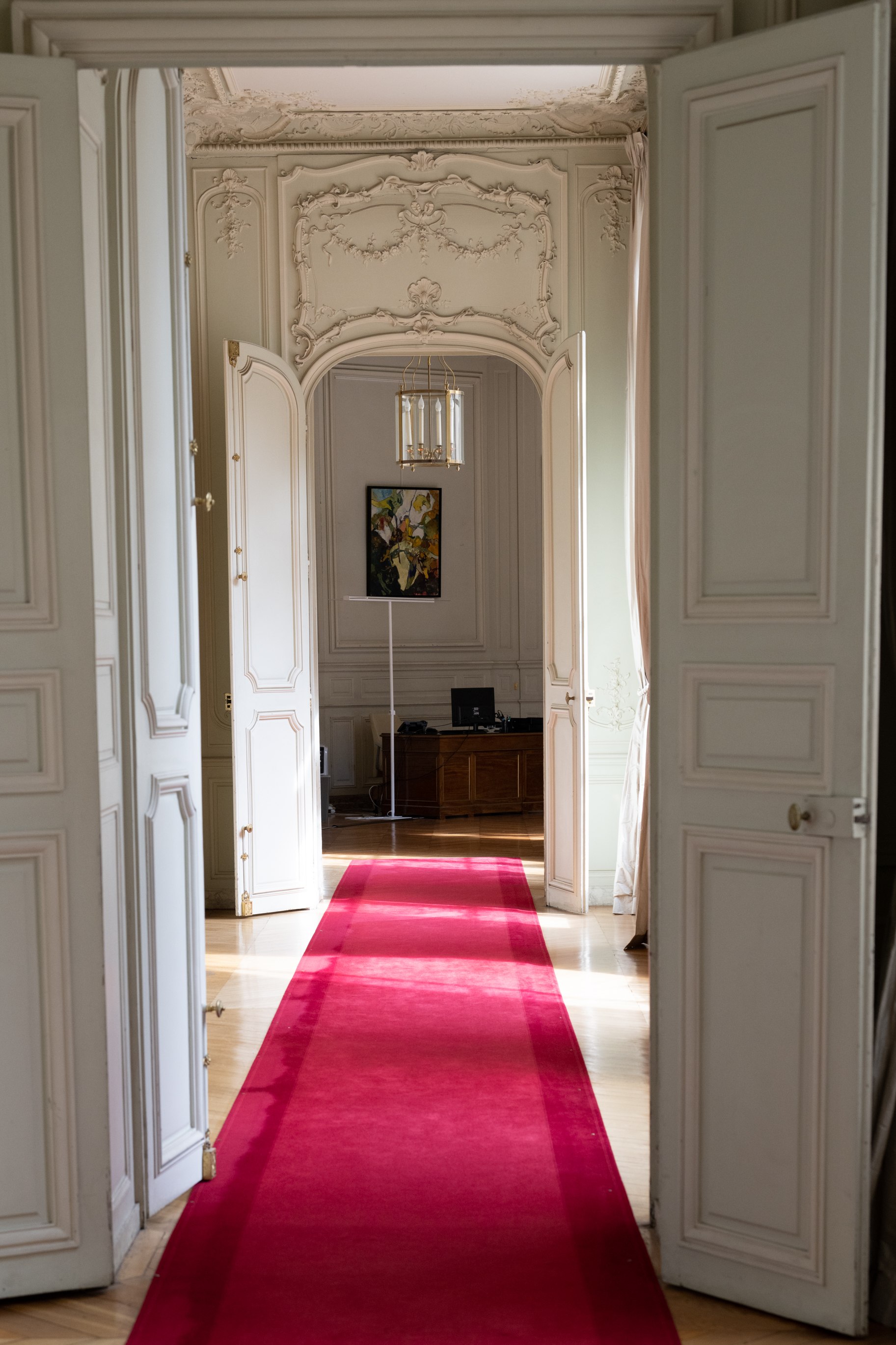 Vue générale
de la grande galerie du rez-de-chaussée.