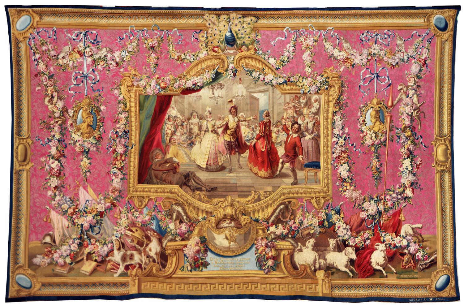 Tapisserie
Le bal de Don Quichotte, d’après un
carton de Charles-Antoine Coypel, 1763-1765. Collection du mobilier national.