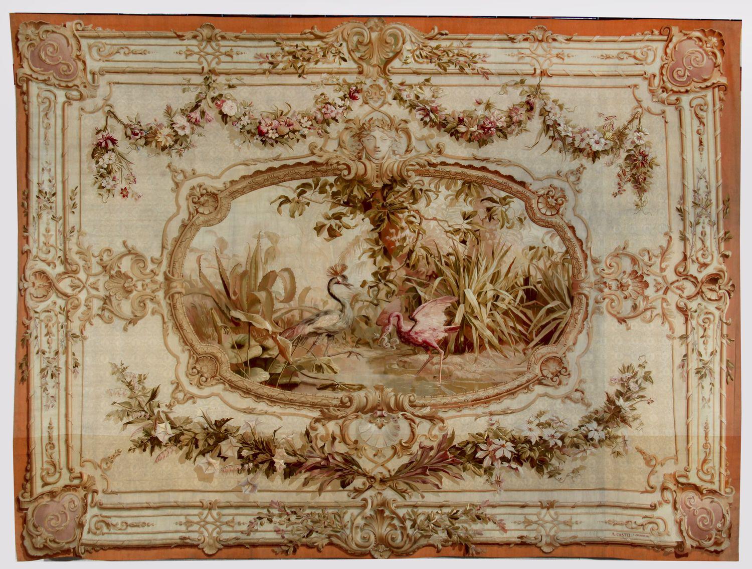 Tapisserie
Ibis et grue, d’après un carton d’Auguste
Castel, 1861. Collection du Mobilier national.