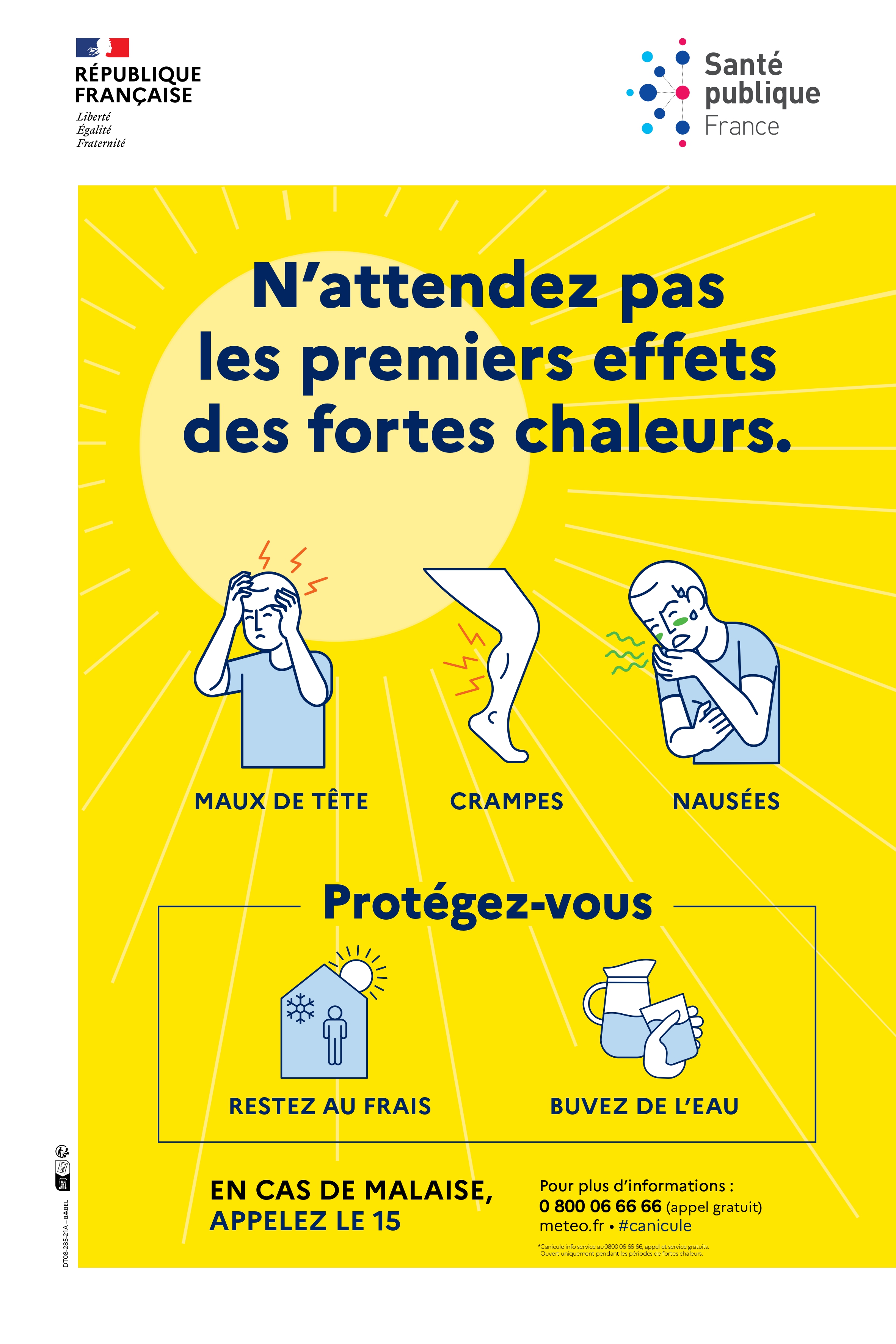 Infographie contre les fortes chaleurs