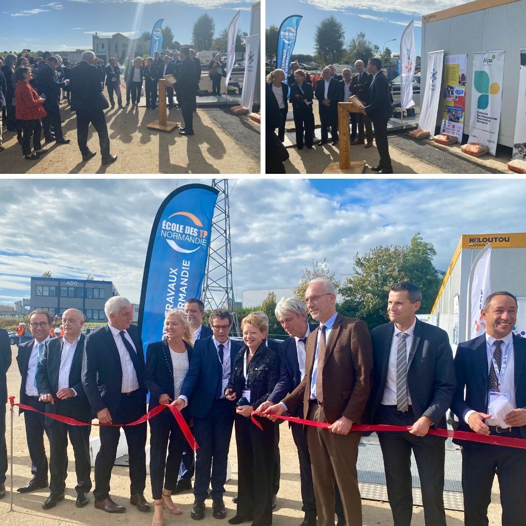 Inauguration de l'école des travaux publics Normandie (ETPN) le vendredi 13 décembre 2024 à Grand-Quevilly